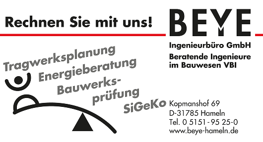 BEYE Ingenieurbüro GmbH Werbung