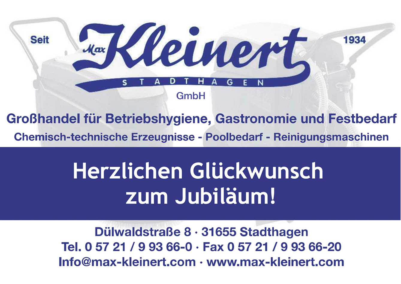 MAX KLEINERT GmbH Werbung